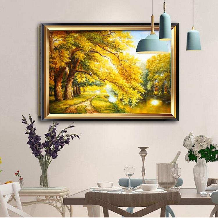 欧式电表箱装饰画美式花卉风景福禄招财画大尺寸遮挡挂画可免打孔图片