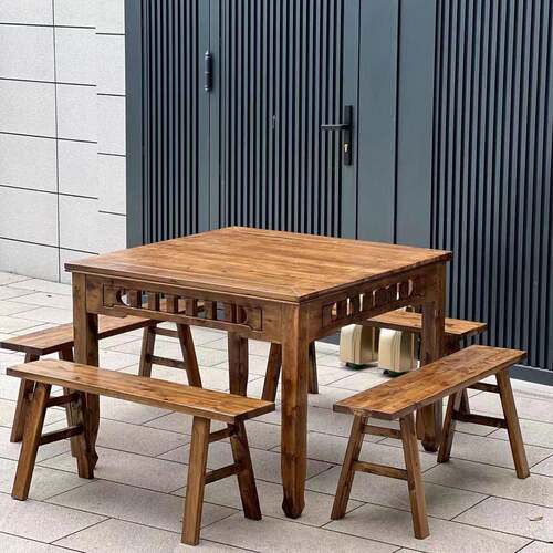 全实木仙桌正方形老桌式桌子家用餐饭店餐馆中式八81090小方桌吃