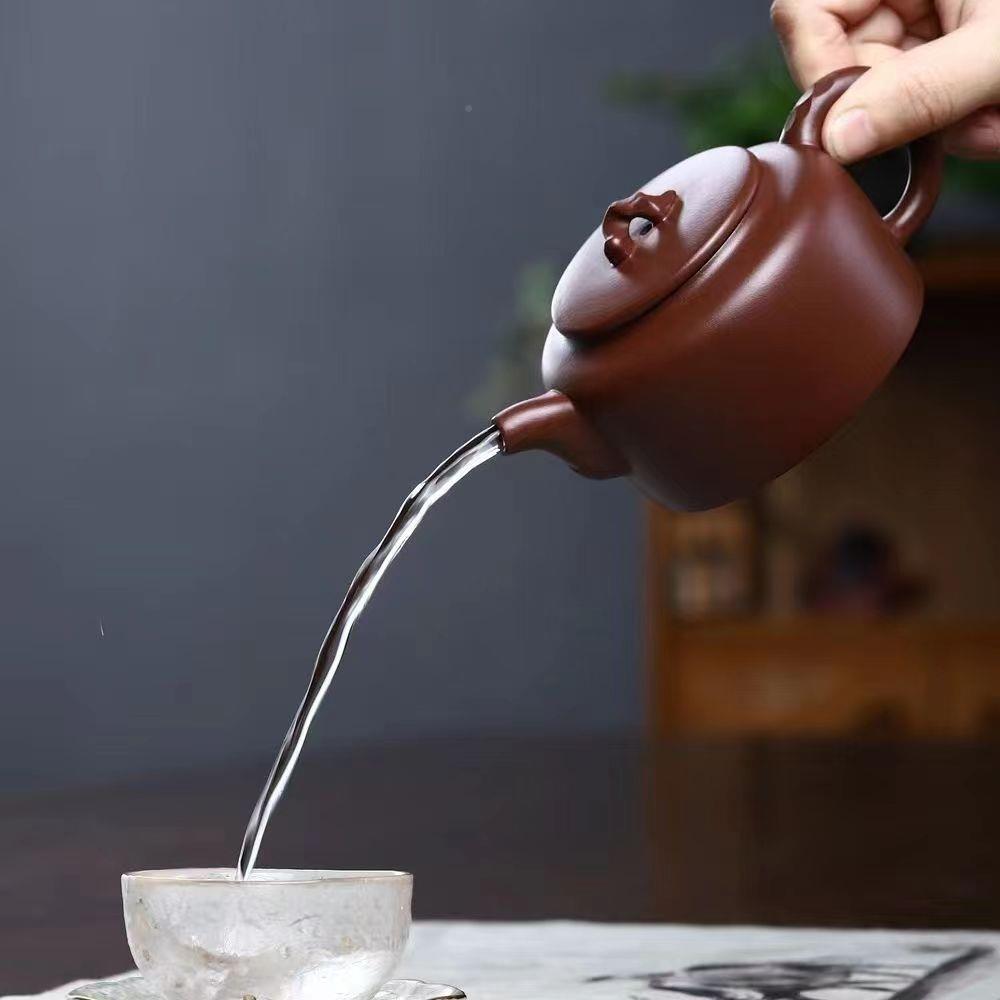 正砂宗宜OLC兴卢伟萍手工泡原矿底槽清太湖石紫壶家用茶壶茶具300