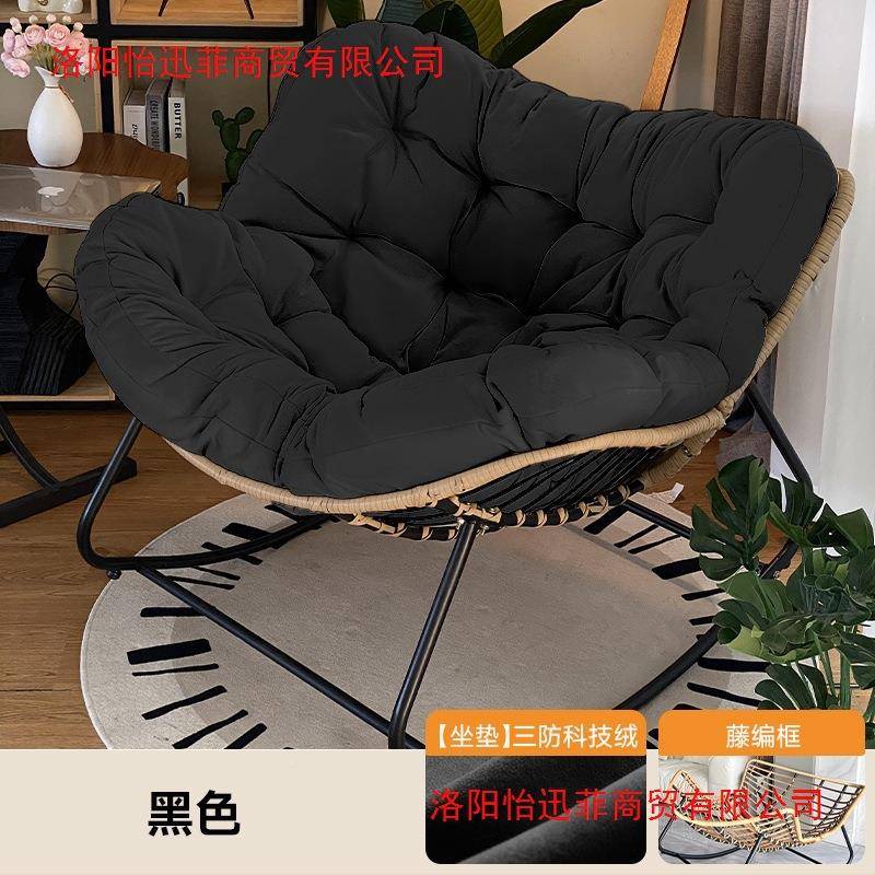 编窝鸟摇摇椅编藤鸟窝可坐可摇躺懒人椅阳台家用休藤闲藤椅铁艺双