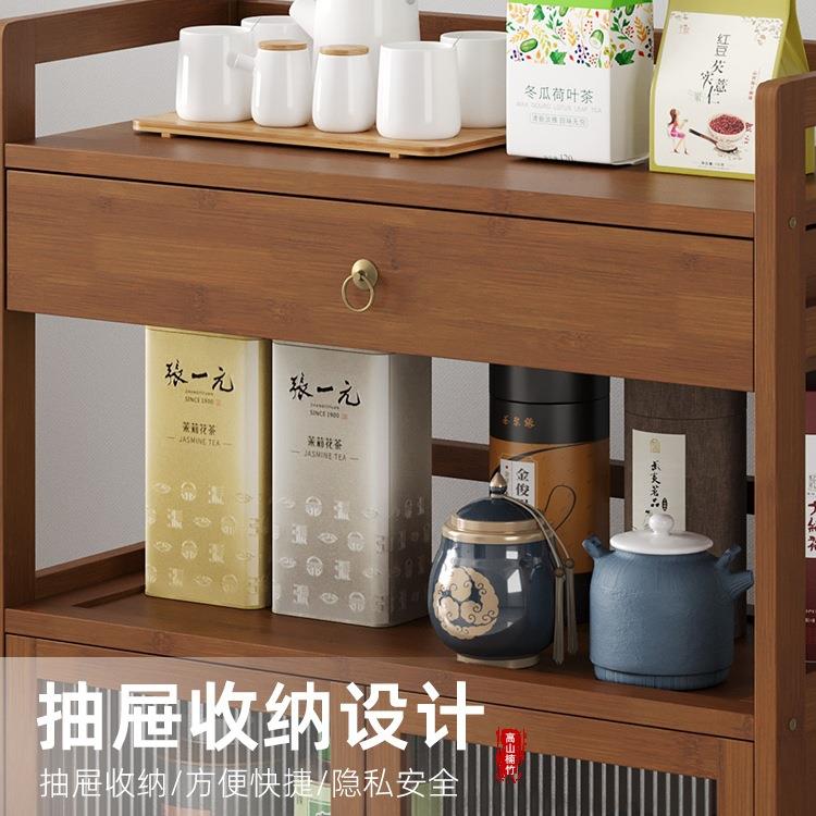 茶桌家用小动茶带推台可移小车轮茶几沙发边985几茶水架多功能置