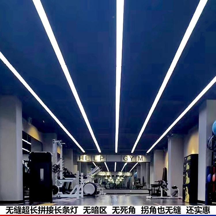 台室灯室LED桌球灯框长方形无缝灯拼球接长无品牌/条台球厅方通灯