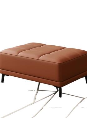 A皮18欧厅式艺沙发脚踏凳家用客贵长妃位加搁76640脚凳放腿皮沙发