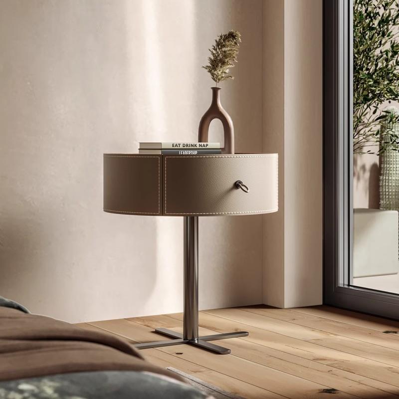 设师创意床头SJ-D902柜卧储物柜意式室极简计床沙边柜小户型收纳