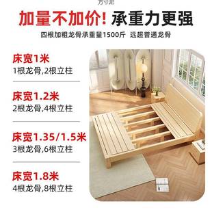 实木现济代简约1.8米双床1.5米床经型出租房1m人单床人床卧GBP室