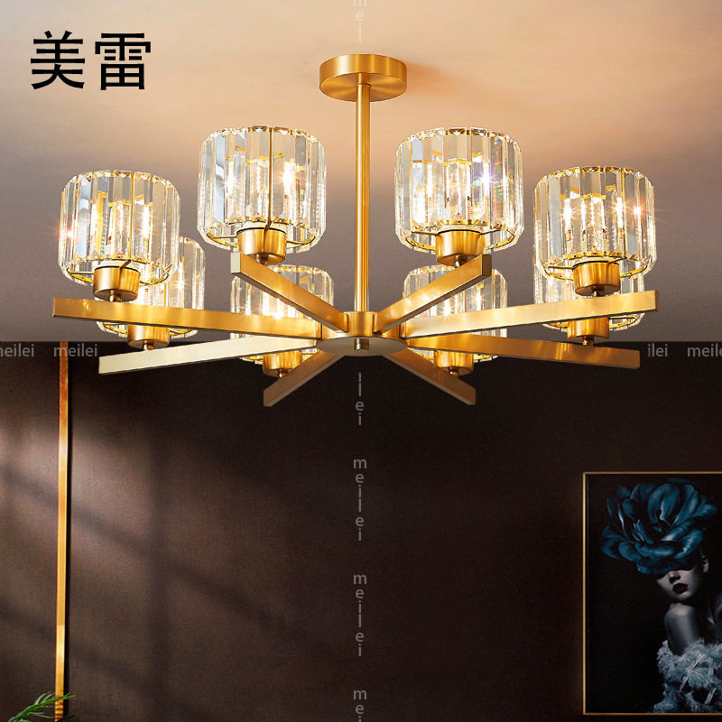 轻奢水晶吊灯客厅灯欧式大气