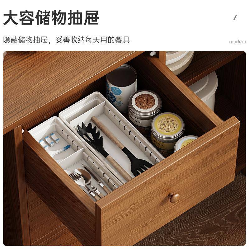 边柜厅收纳储物柜原餐木日式厨房用靠墙橱柜LOW客小型家具简易碗