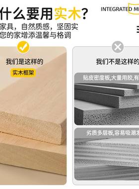 实木藏洞隐洞全板波型穿衣镜置物架一浪体镜子身镜门口墙上挂EF17