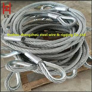 厂家直压丝绳索具29570制绳套直径56MM镀锌钢丝绳压发制索钢具