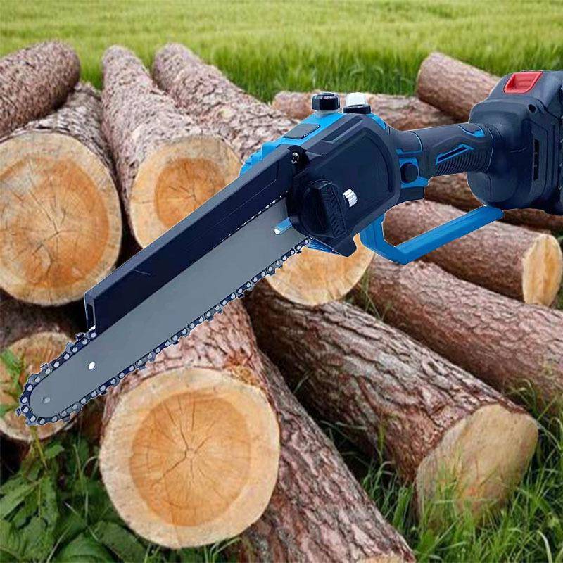 8寸大功率家用树枝电链锯锂电园林修枝修花家用型充电锯