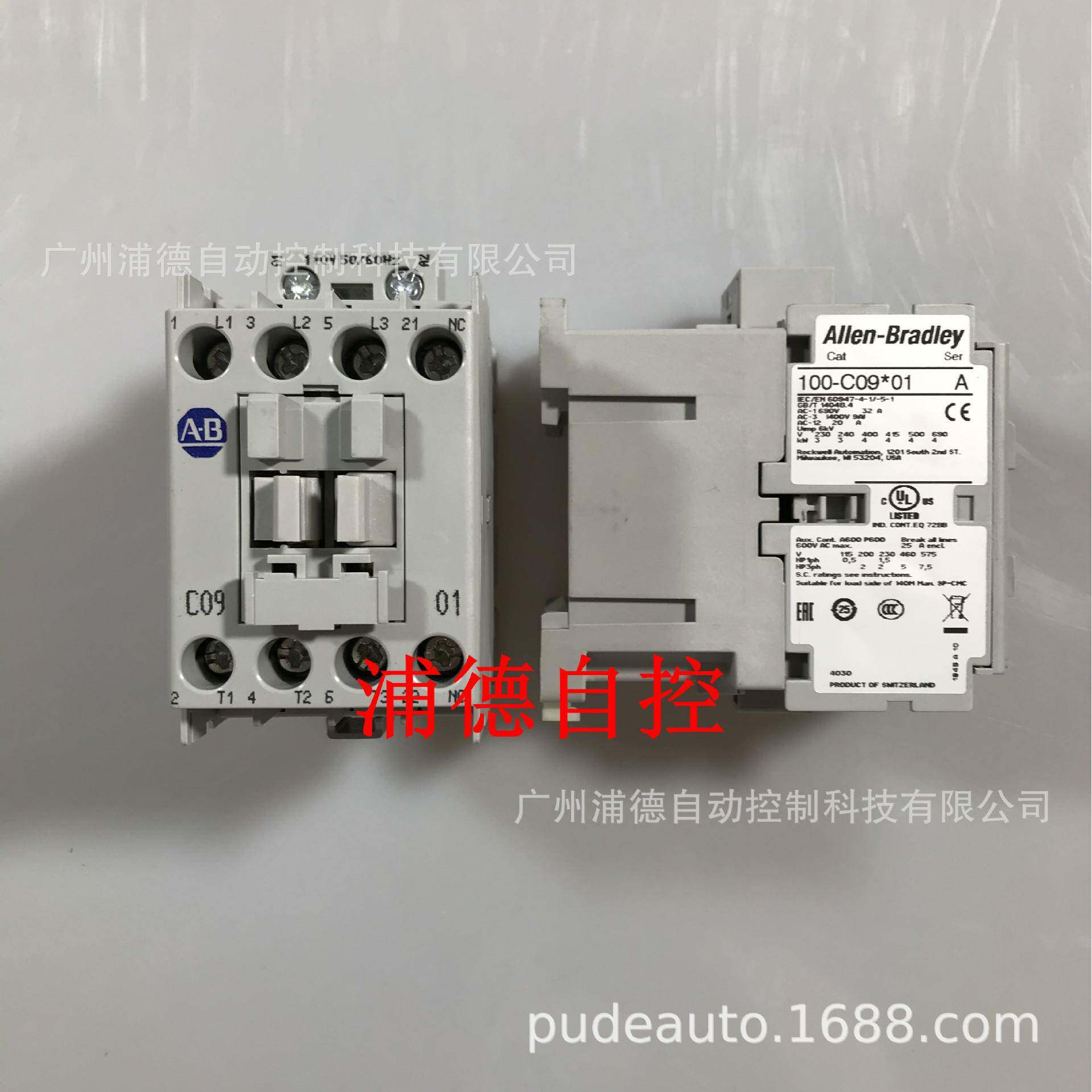 AB交流接触器100-C09KD10110V原装现货100-C09*10