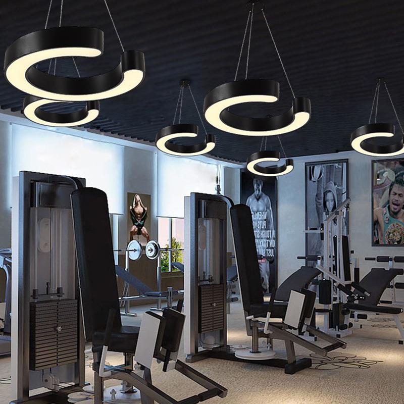 LED字母造型吊灯FS967理发店健身房舞蹈室工业风创意造型灯