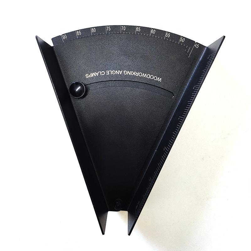 多功能45/90度黑色木工夹具木工量角器直角画框夹可调节角度夹