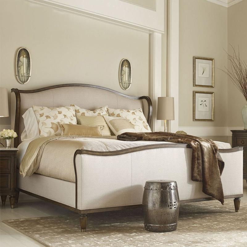 美式轻奢实木床主卧1.8米床.后现代简约公主床卧室复古婚床家具