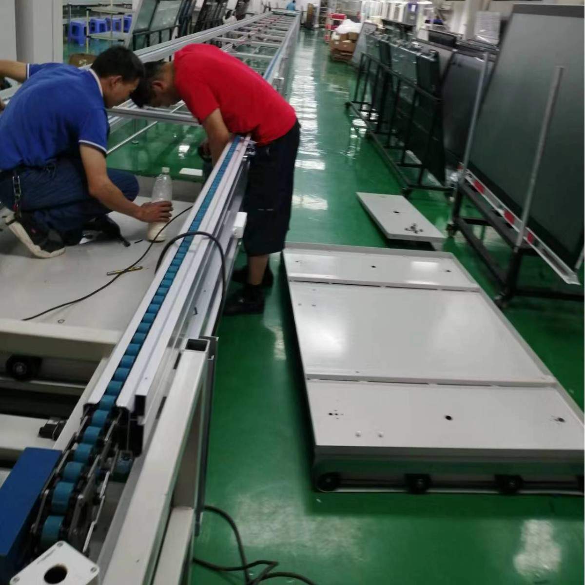 倍速链上下循环流水线液晶显示器生产线