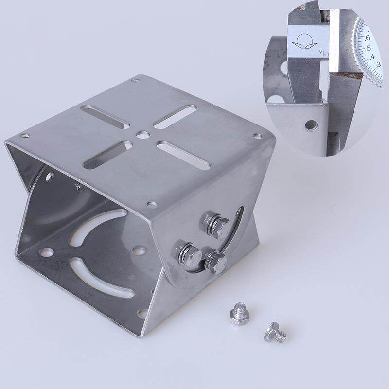 监控立杆万向鸭嘴支架器材加厚2mm云台304不锈钢支架室外监控配件