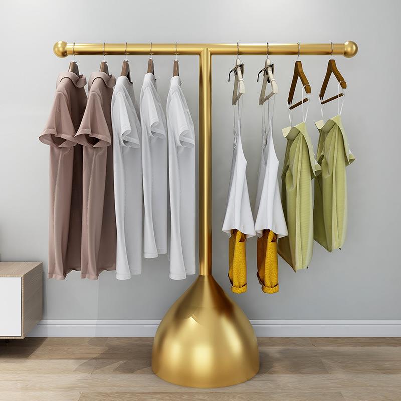 晾衣架落地家用学生宿舍折叠卧室内晒挂架子阳台置物简易凉衣服杆