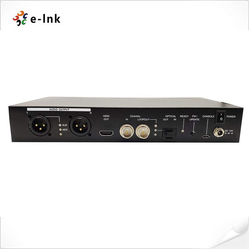 12GSDI转HDMI2.0转换器 音频加解嵌兼容AES/RCA 4K/2K HDMI输出