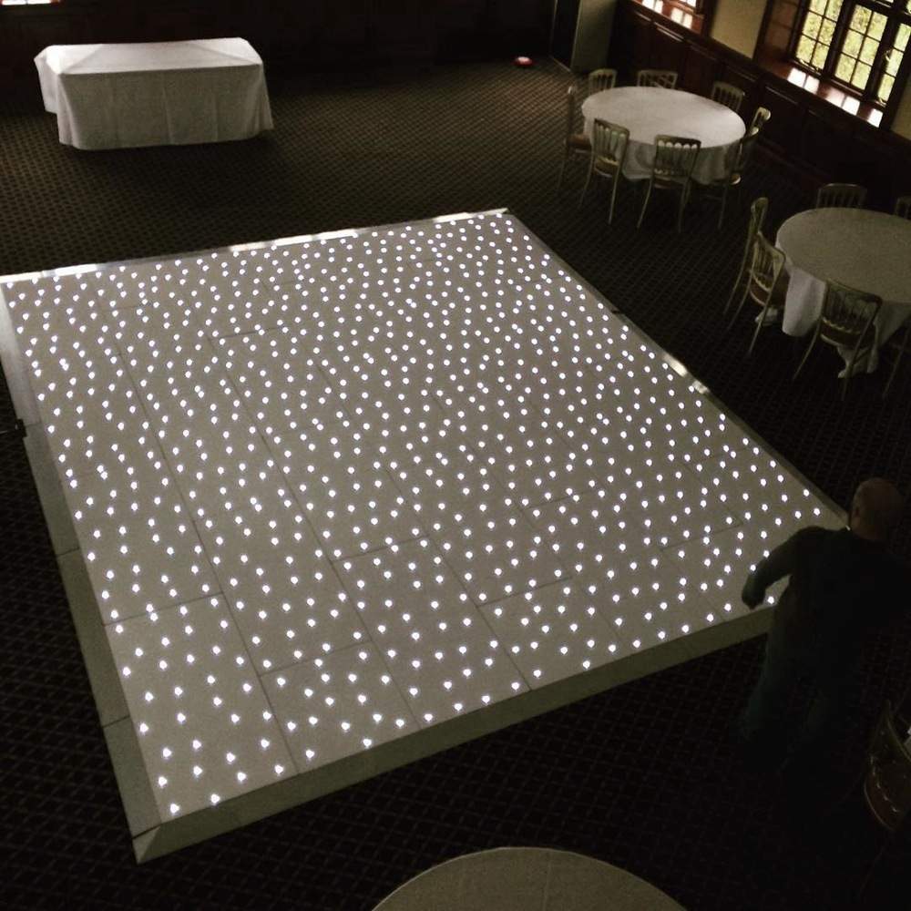 Magnetic婚礼白色舞池板White Starlit Dance Floor星空无线地砖