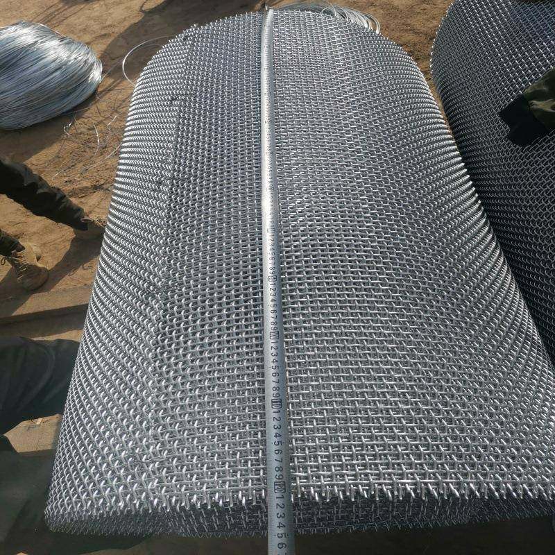镀锌铁丝轧花网金属波浪网耐磨筛网改拔丝编织压花2205震动筛网