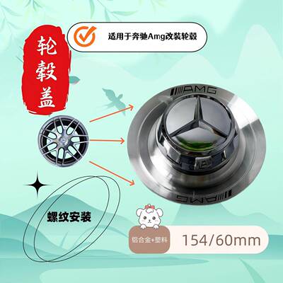 奔驰AMG轮毂盖改装锻造轮毂18-21寸国锻轮毂适用amg车轮盖AMG专用
