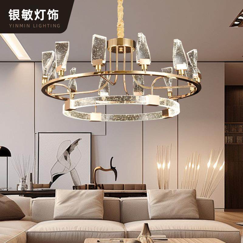 欧式铁+铝材枝型吊灯轻奢卧室餐厅房间吊灯吧台服饰店创意吊灯