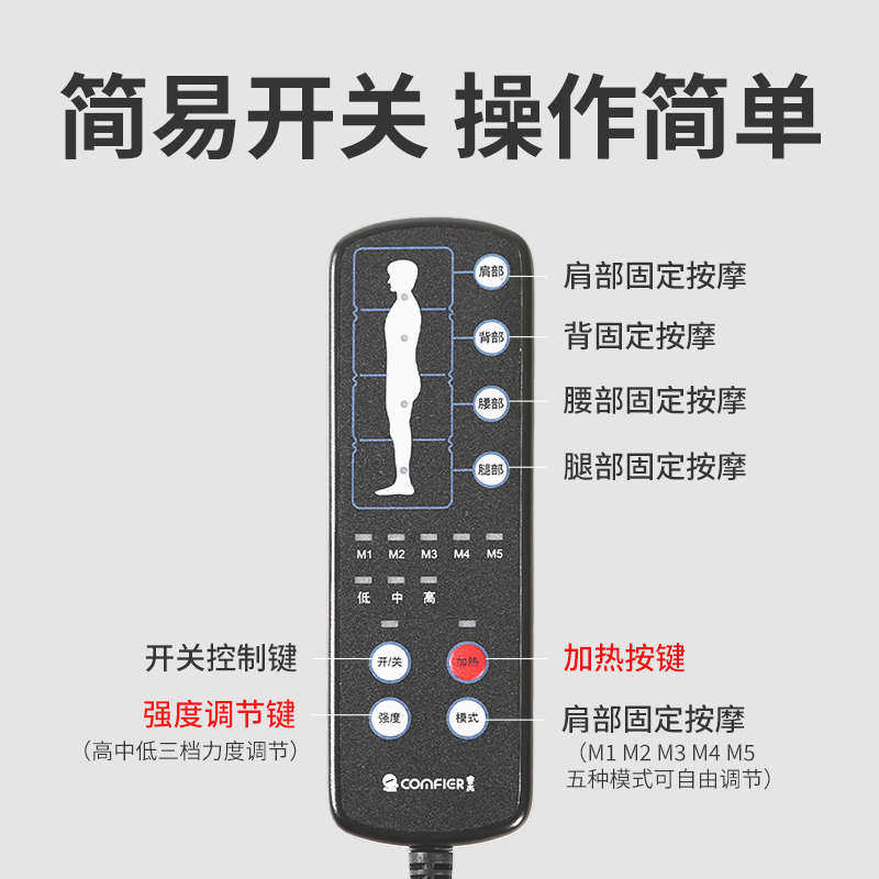 按摩垫平躺毯床垫全身多功能椅垫按摩靠垫/坐垫