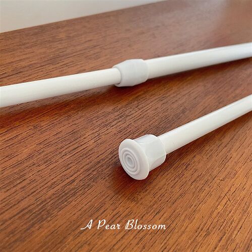 一束梨花 窗帘杆伸缩免打孔穿G杆简易安装门帘杆子免打孔