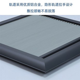 带框内置嵌入式内开内倒窗全遮光窗帘G遮阳免打孔卫生间防水蜂巢