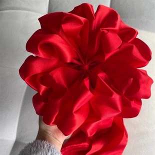 击鼓传花的花球大k红花球交车结婚大门绸布奠基表彰开业剪彩红绣