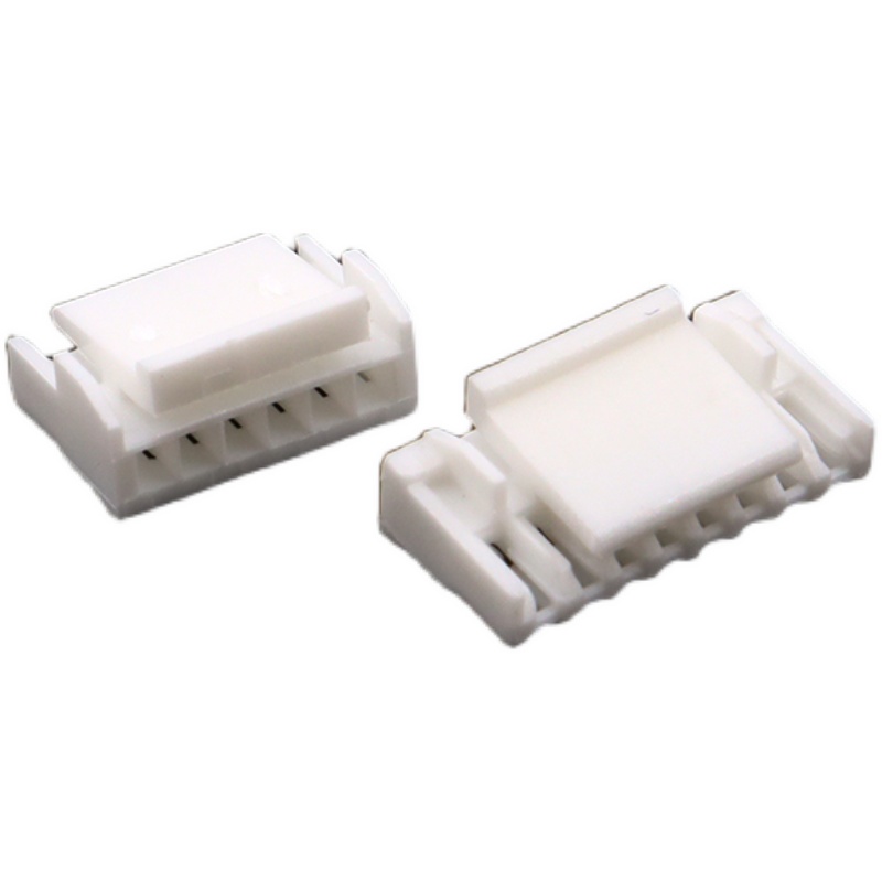 GH1.25胶壳插头公壳带q扣连接器2p 3 4 5 6 8P接线端子压线簧片