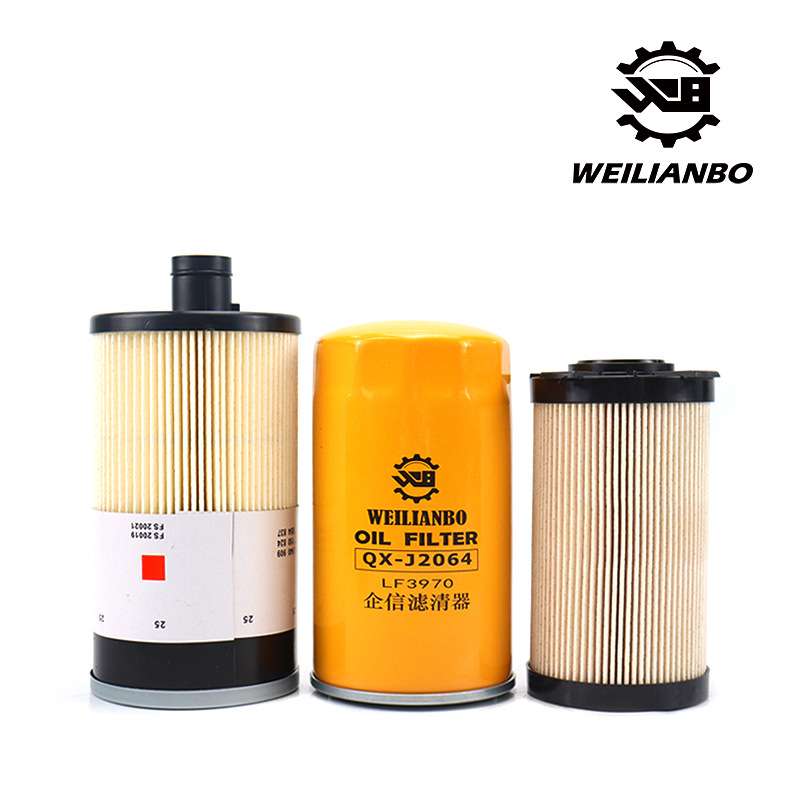 挖掘机徐工XE200 205 215DA机油格柴油空气滤芯油水过滤保养配件