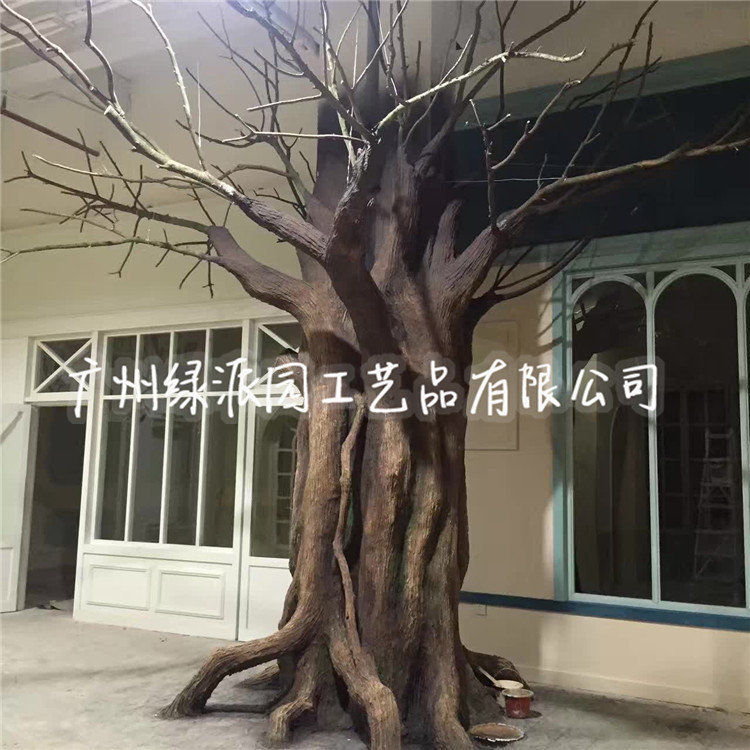 会展装饰仿真枯树 人造枯树 造型古榕树 室内外景观装饰假枯树