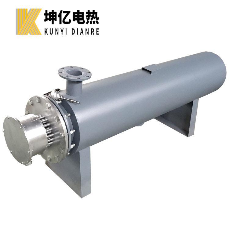 坤亿电热  卧式管道电加热器  流体液体循环电加热器  重油加热器