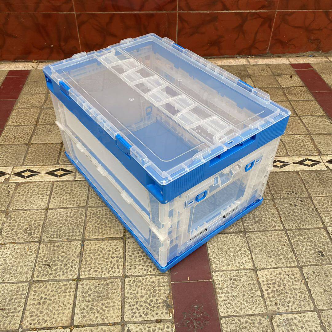深圳折叠周转箱 仓储物流箱 带盖零食周转箱