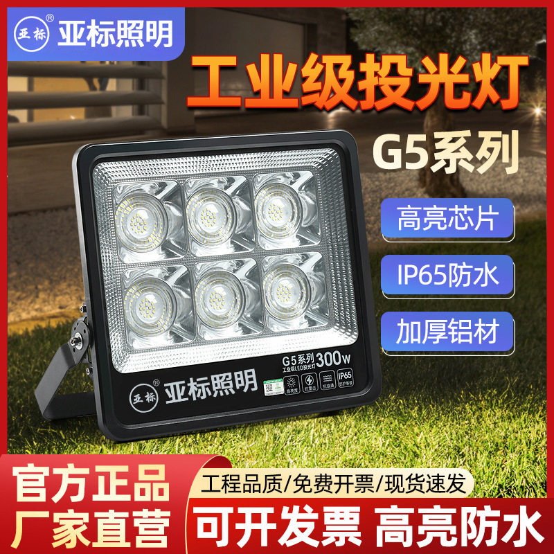 工厂直营亚标led投光灯户外防水铝材广告牌庭院灯泛光灯射灯