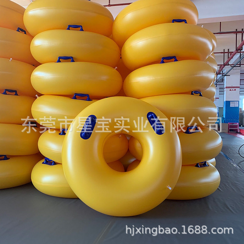 源头厂家直销 充气水上耐高温皮筏圈 水上乐园专用皮筏艇泳圈