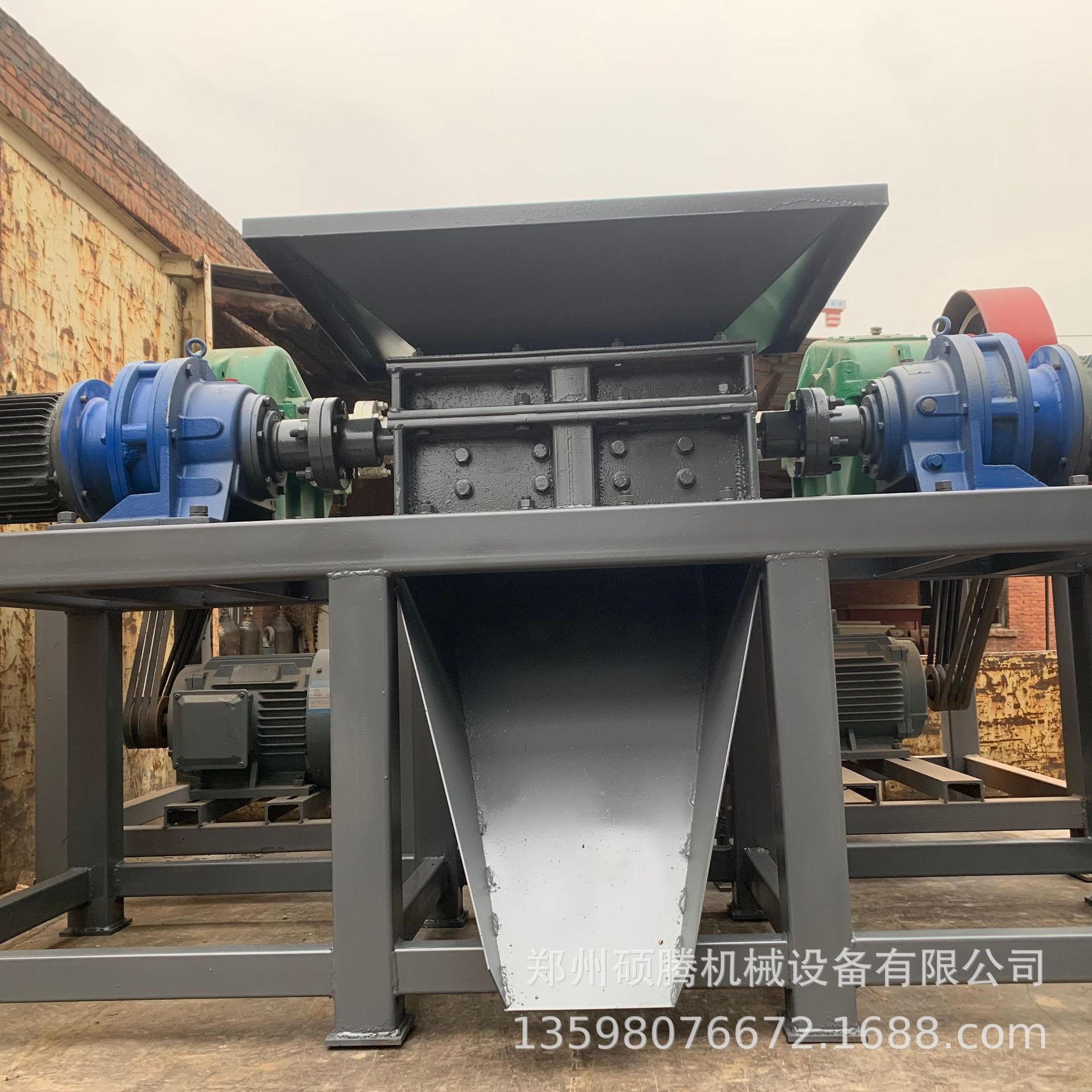 钢绞线钢丝绳双轴撕碎机