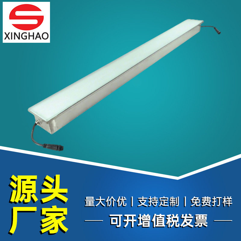 led地砖灯脚踩户外商场广场景观照明重力感应长条地板灯工厂直供
