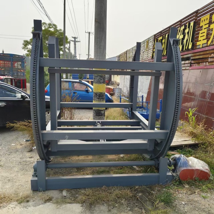 非标订置10-20吨整困钢管液压90度翻板机L型翻木箱翻板材机器