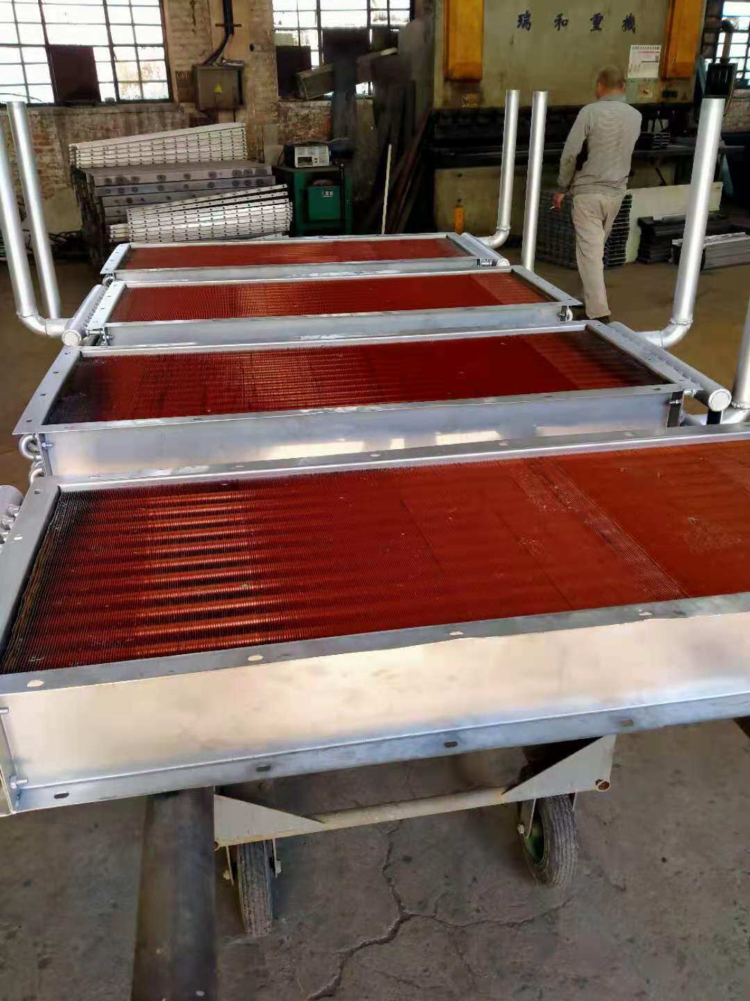 炉用换热器铜翅片紫铜管工业冷却器铜片铜管换热器