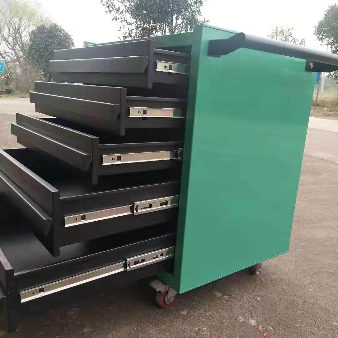厂家直销钣金加工定做移动重型五层铝合金拉手多抽屉工具车工具柜