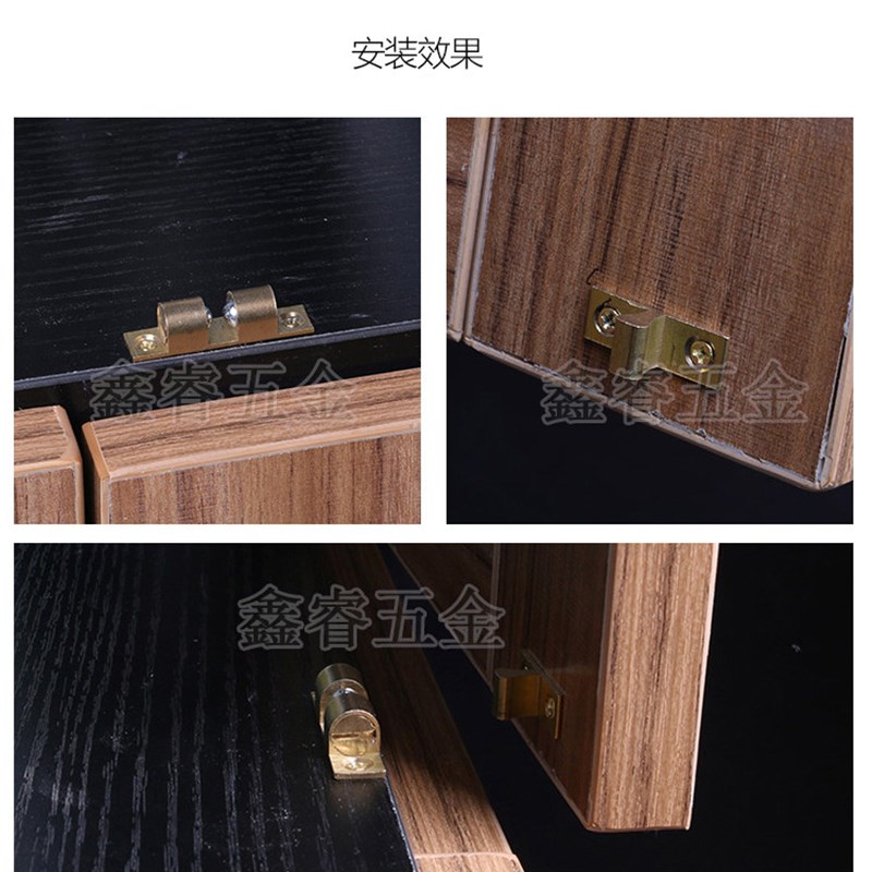 速发猎铜黄铜碰珠门扣衣吸家具门碰柜门抽屉鞋柜吸卡入式橱柜门扣