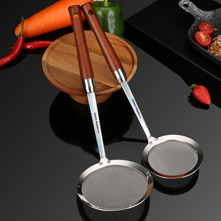 速发04不锈钢浮油撇油勺过滤网筛漏勺神用厨房家器沥油隔渣油脂滤