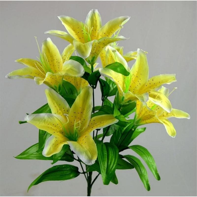 速发莲花供佛假花供佛花摆件佛具用品佛前供花 花百合花