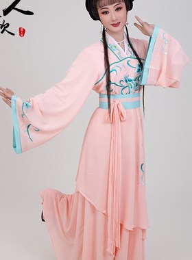 速发越人歌越剧花旦出服新品黄梅戏演戏服小旦丫鬟宫二服装宫装娥