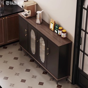 速发风餐边墙超物矮柜新款厨房多功能储薄柜靠柜一体款