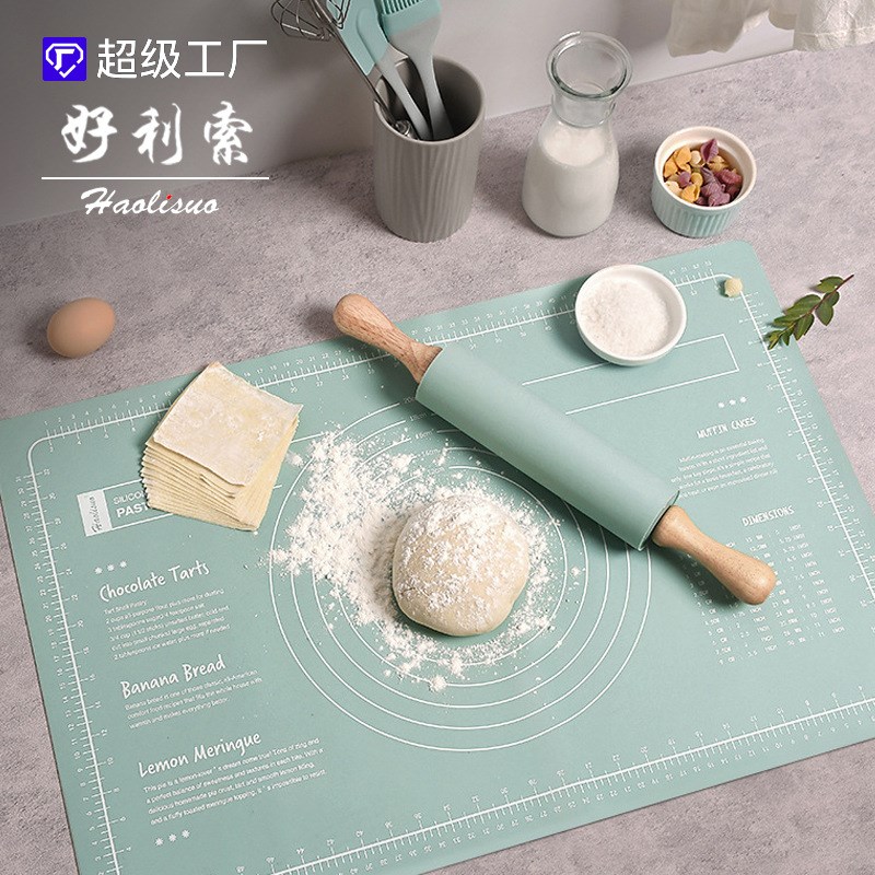 速发级硅胶和面垫厨房家用防品加装揉面包面粉垫烘焙用滑套厚组合