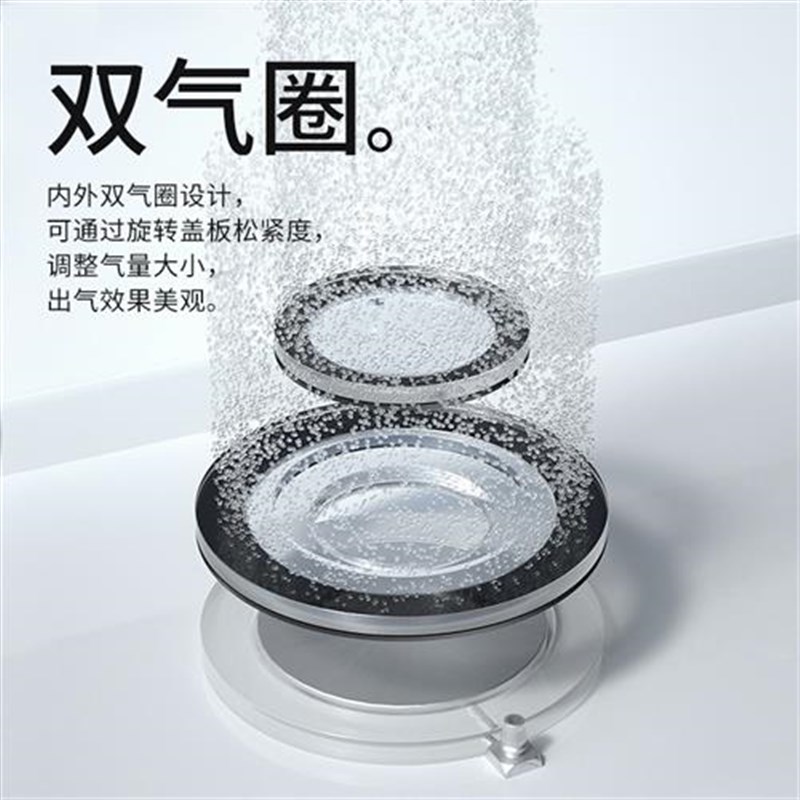 速发百因美鱼缸气势气盘石出气均匀氧气石细化器气饼增氧泵沙盘气
