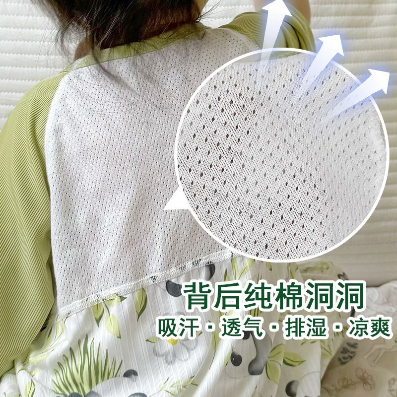 速发宝宝无骨睡袋夏薄款网眼连身防踢小童洞洞睡衣婴儿家居服